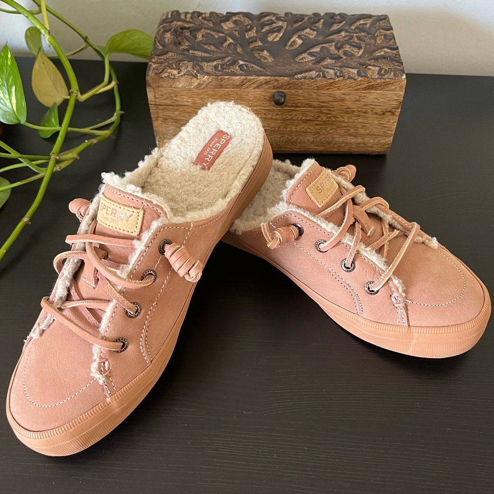 Sperry Light pink leather slip on sneakers. Size 6 - Picture 7 of 9